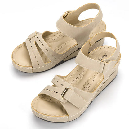 Women Sandals Soft Bottom Wedge Heels Sandals Summer Shoes Women Platform Sandalias Mujer Elegant Wedges Shoes for Women Tacon
